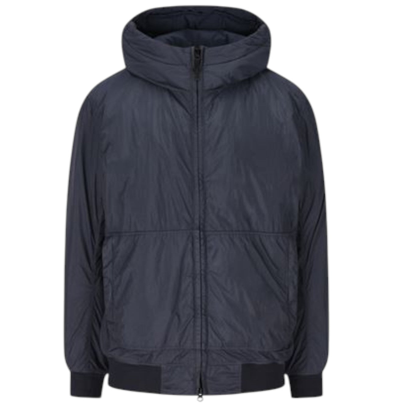 Stone Island, Crinkle Reps NY Hooded Padded Jacket - Blue