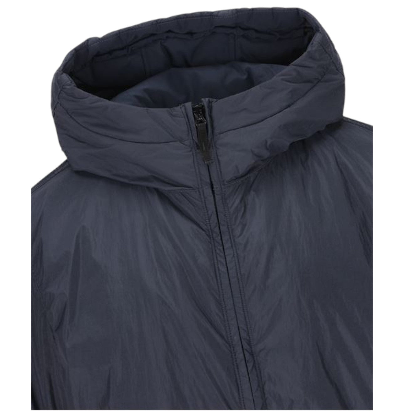 Stone Island, Crinkle Reps NY Hooded Padded Jacket - Blue