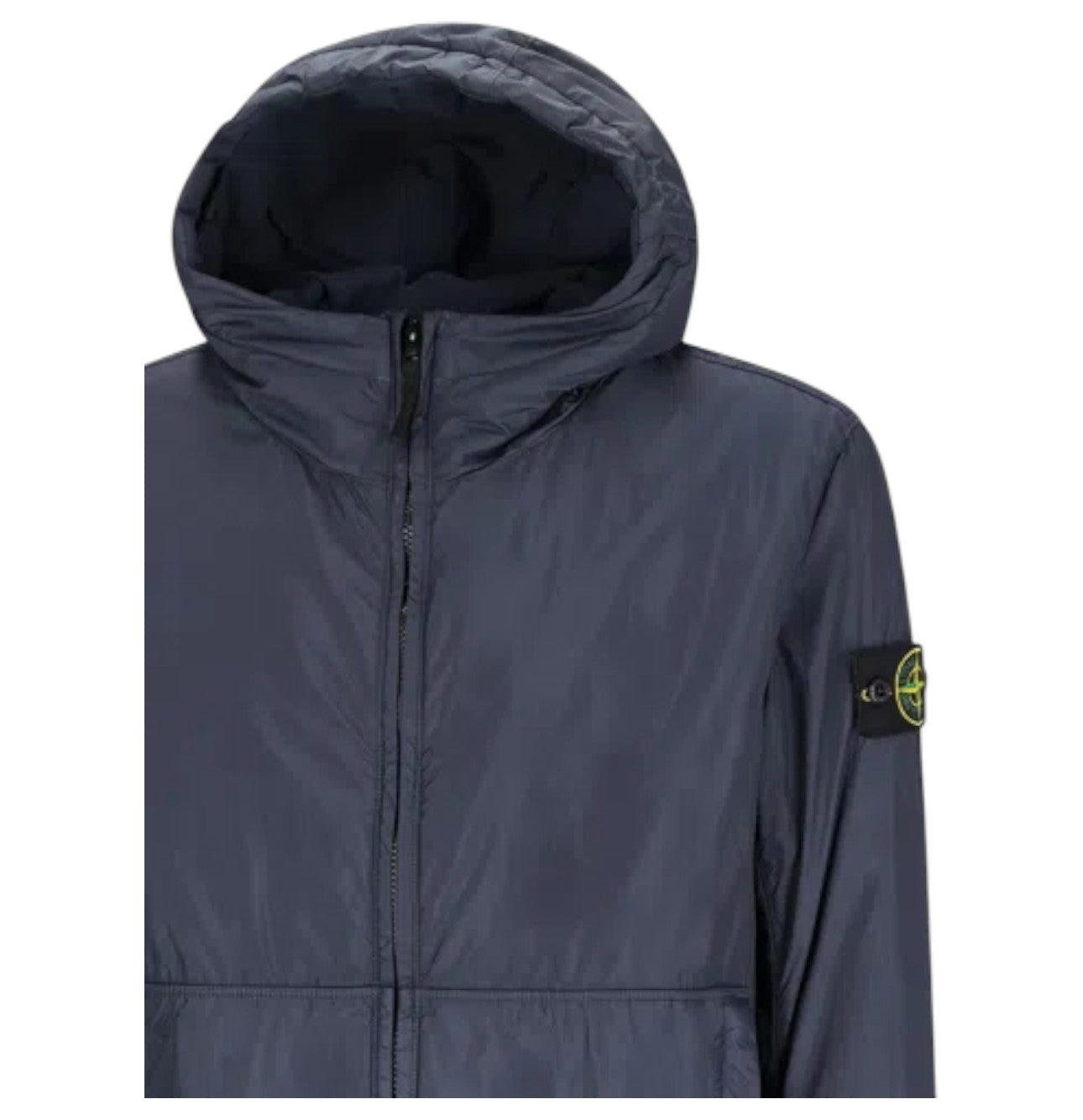 Stone Island, Crinkle Reps NY Hooded Padded Jacket - Blue