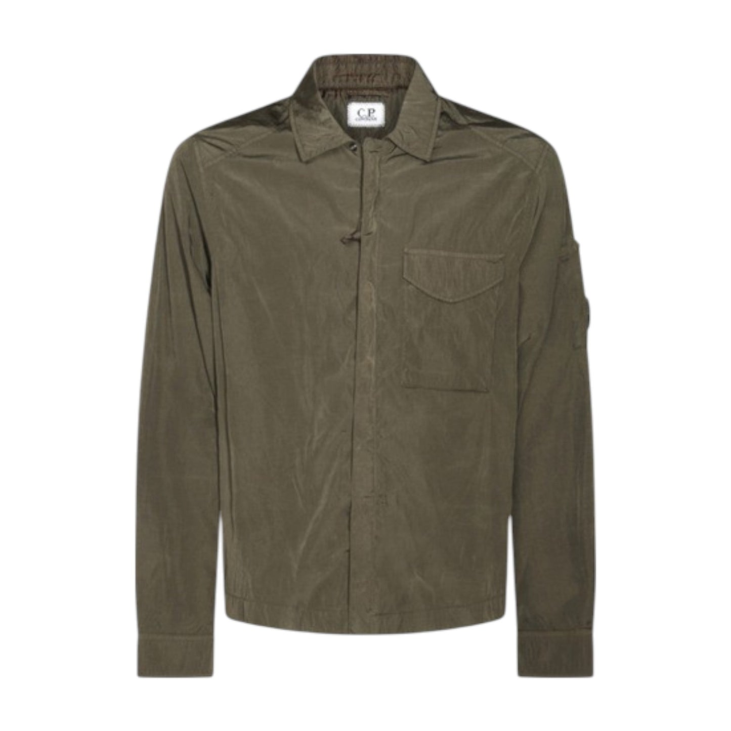 C.P. Company Ivy Green Nylon Lens Nylon Overshirt