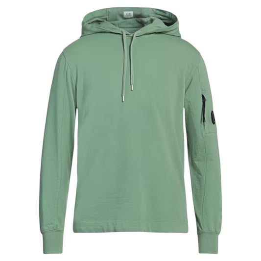 C.P. Company Diagonal Raised Fleece Green Bay Hoodie