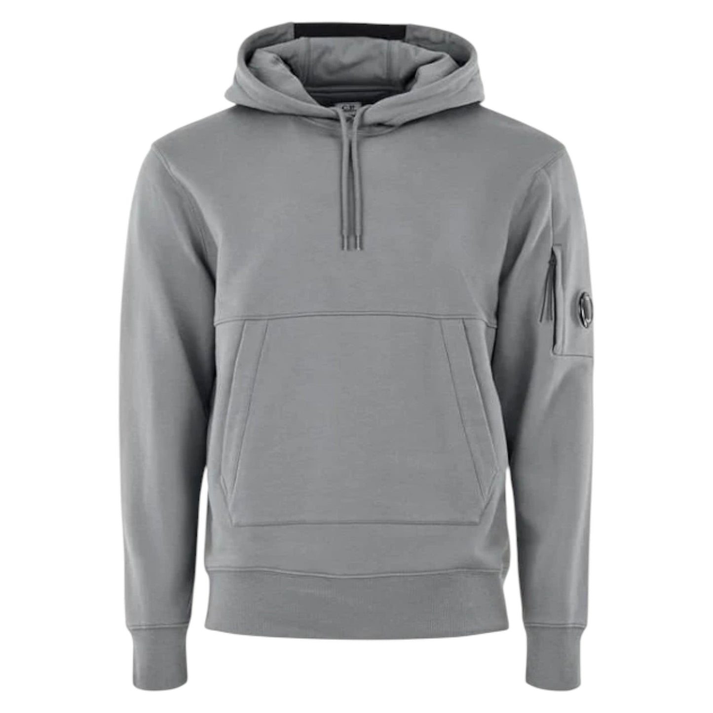 C.P. Company Diagonal Raised Fleece Melagne Grey Hoodie