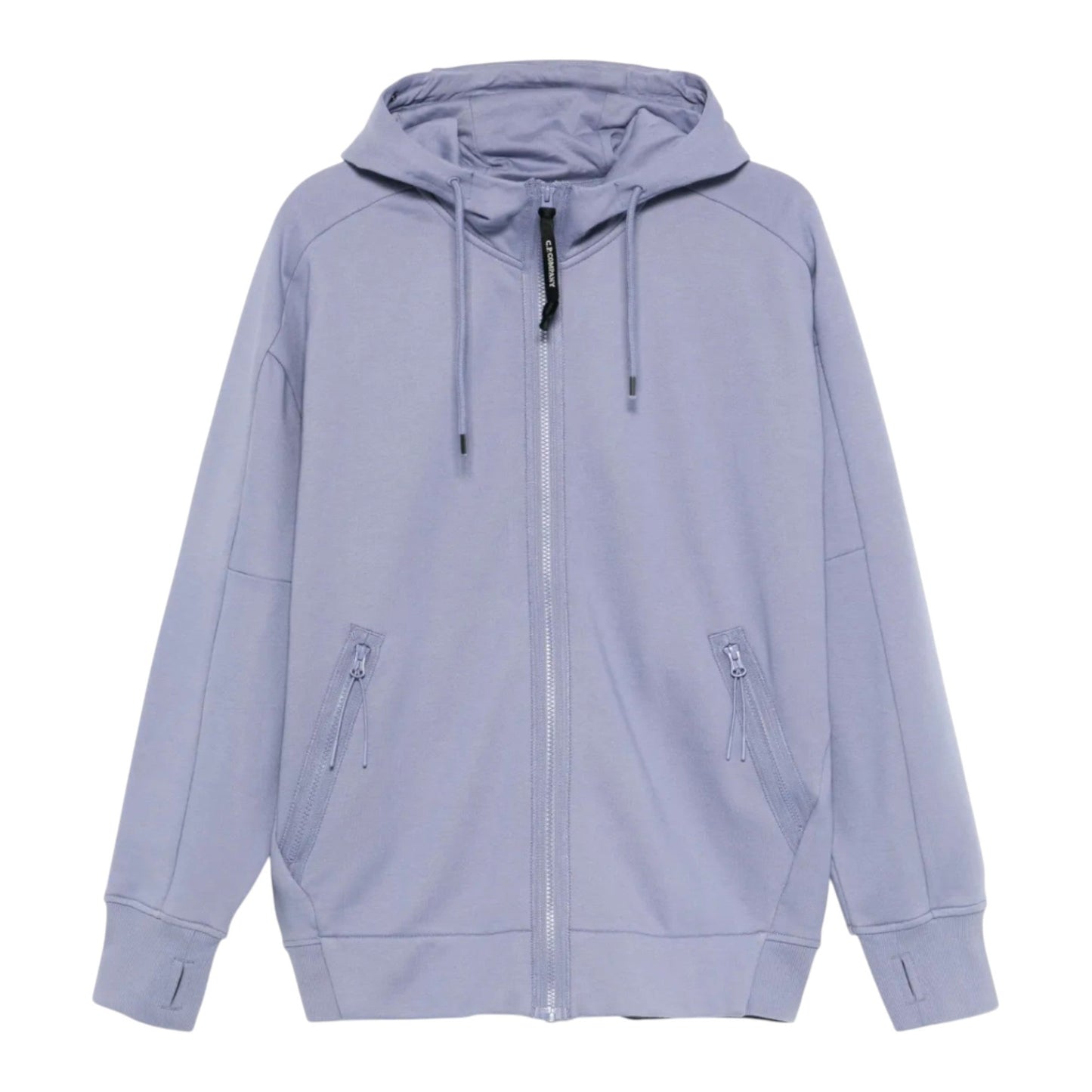 C.P. Company Diagonal Rasied Fleece Zip Up Goggle Cosmic Lilac Hoodie