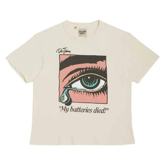 Gallery Dept 	 Dead Batteries Antique White T-shirt