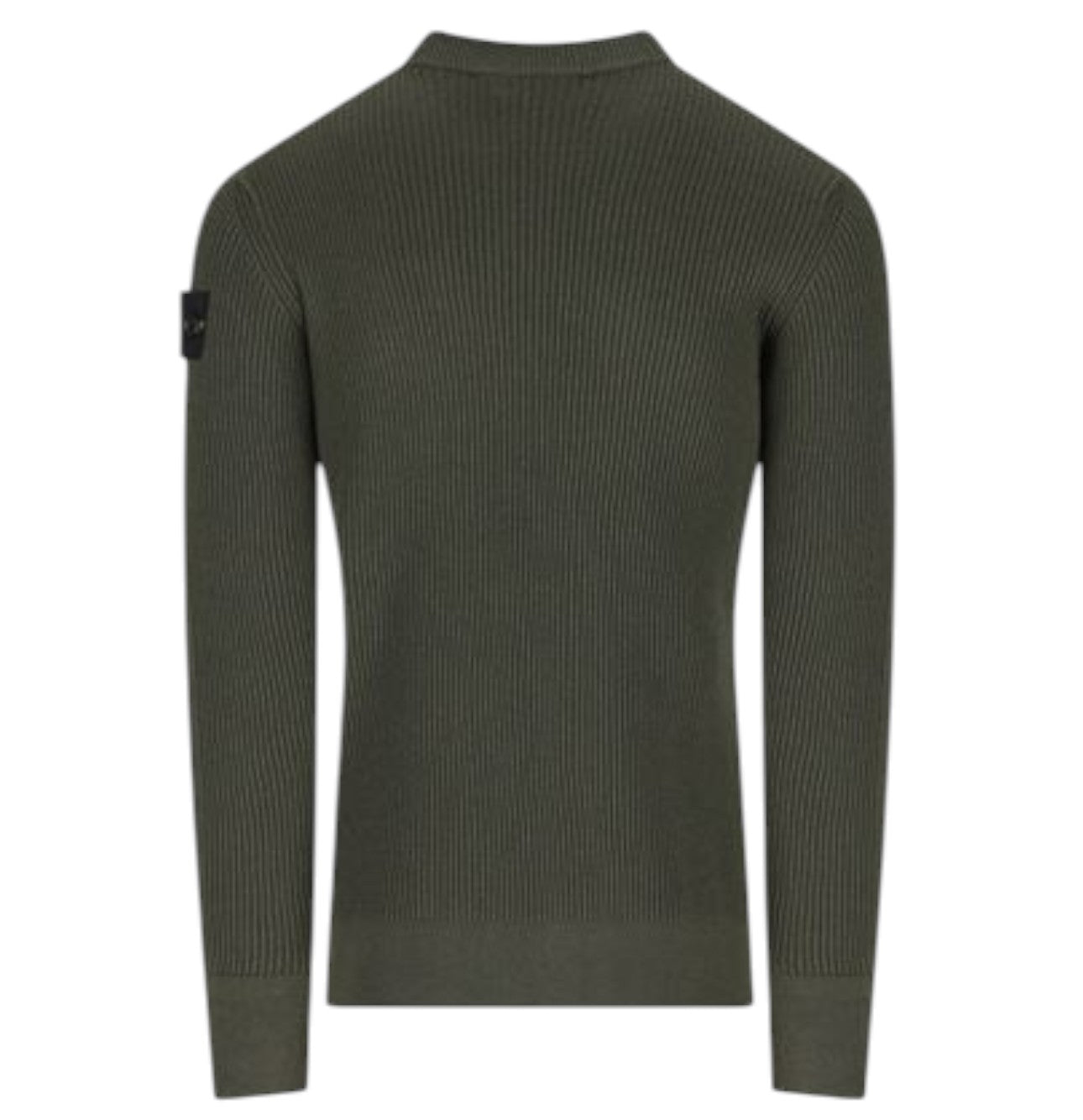 Stone Island, Full Rib RWS Wool Crewneck Jumper – Military Green