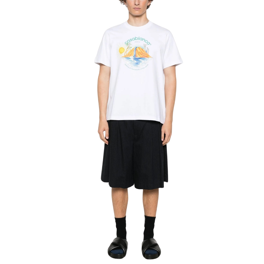Casablanca White T Shirt Mens