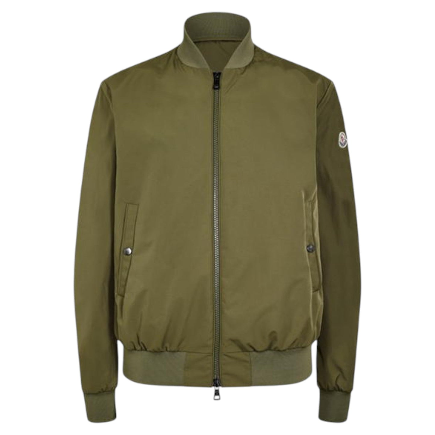 Moncler Stretch Cotton Khaki Grammont Bomber Jacket