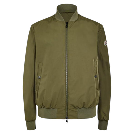 Moncler Stretch Cotton Khaki Grammont Bomber Jacket
