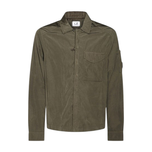 C.P. Company Ivy Green Nylon Lens Nylon Overshirt