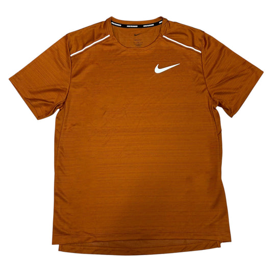 Nike Miler Short Sleeve Dark Russet Burnt Orange T-shirt