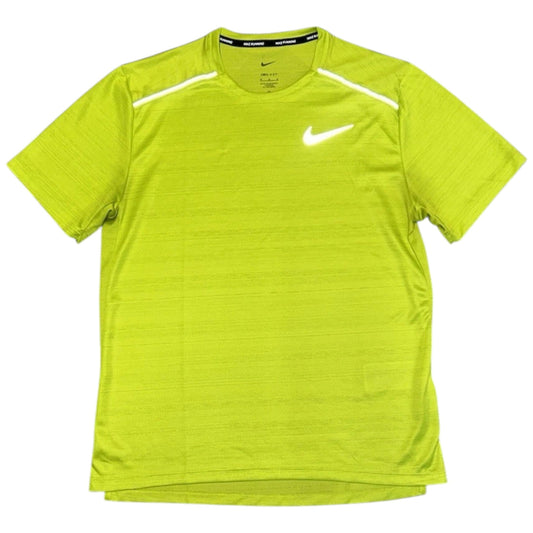 Nike Miler Short Bright Cactus Lime Green T-shirt