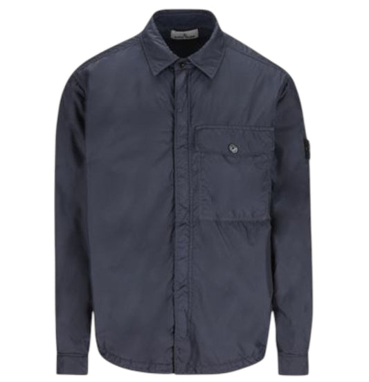 Stone Island, Crinkle Reps Overshirt Jacket – Blue