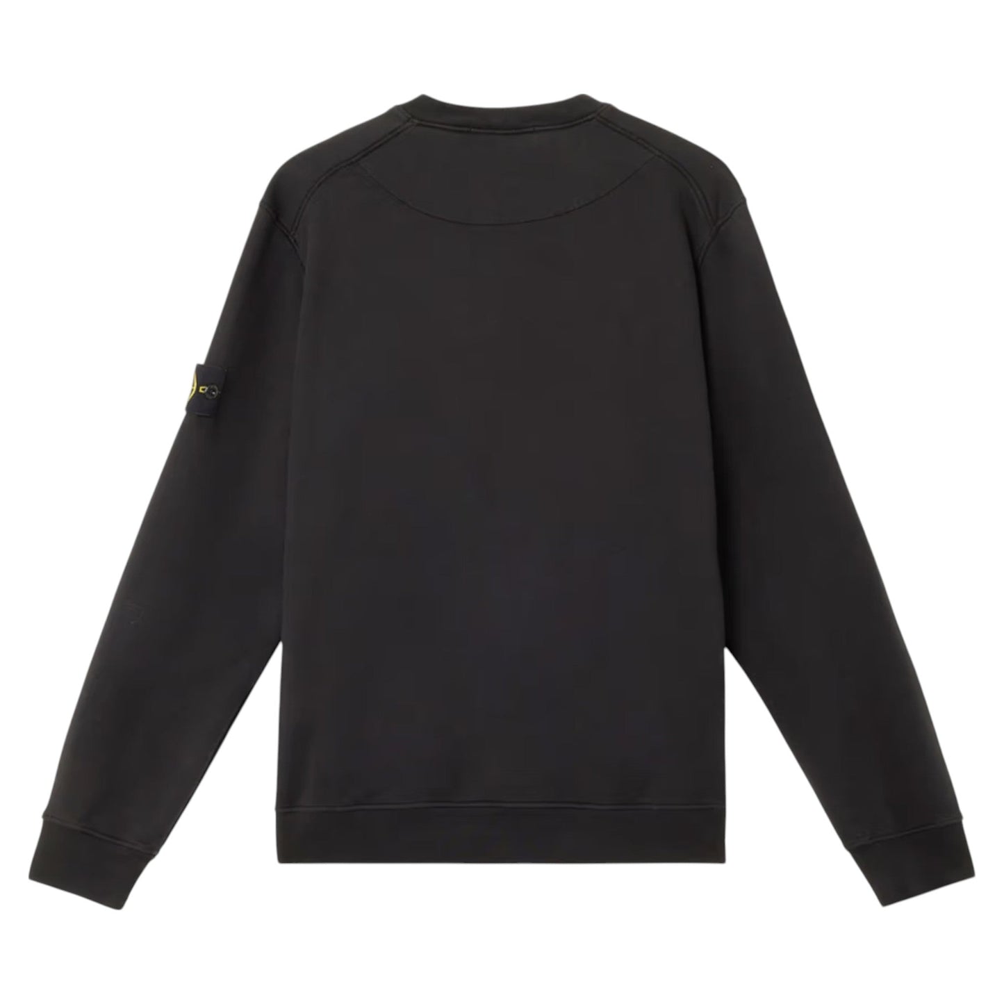 Stone Island Organic Cotton Fleece Thin Black Sweatshirt