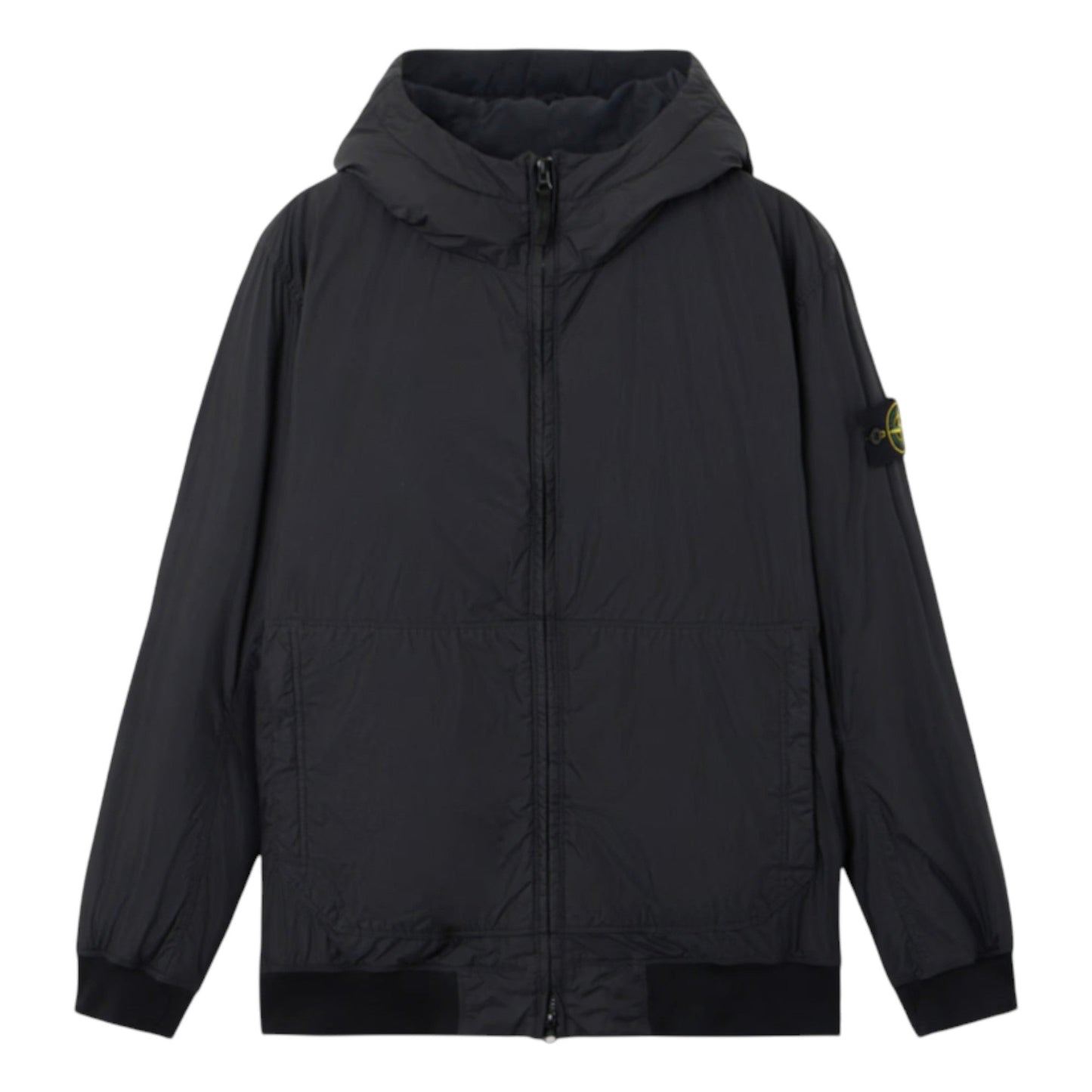 Stone Island Black Crinkle Reps NY Black Jacket